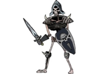 Sticker Custom Preview Image #057159 Fantasy Medieval Images Skeleton Warrior