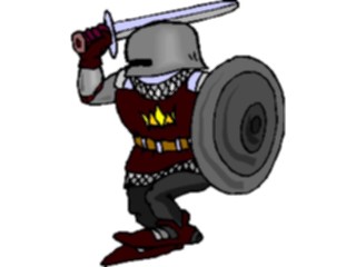Sticker Custom Preview Image #057206 Fantasy Medieval Images Soldierwith Sword1