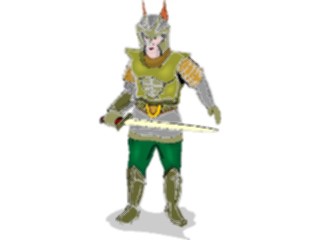 Sticker Custom Preview Image #057207 Fantasy Medieval Images Soldierwith Sword2
