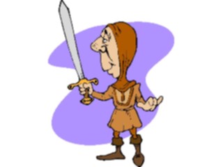Sticker Custom Preview Image #057210 Fantasy Medieval Images Soldierwith Sword6