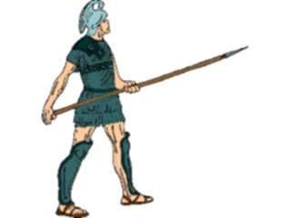 Sticker Custom Preview Image #057230 Fantasy Medieval Images Spearman3