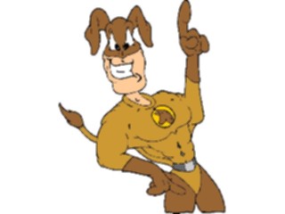 Sticker Custom Preview Image #057287 Fantasy Medieval Images Super Hero Dog Man