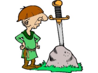 Sticker Custom Preview Image #057301 Fantasy Medieval Images Swordin Stone2