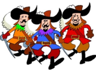 Sticker Custom Preview Image #057310 Fantasy Medieval Images Three Musketeers