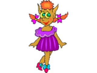 Sticker Custom Preview Image #057356 Fantasy Medieval Images Troll Girl