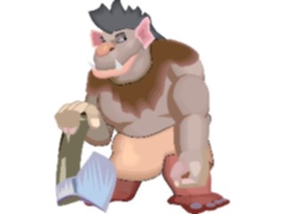 Sticker Custom Preview Image #057365 Fantasy Medieval Images Trollwith Axe