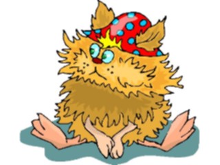 Sticker Custom Preview Image #057372 Fantasy Medieval Images Trollwith Hat1