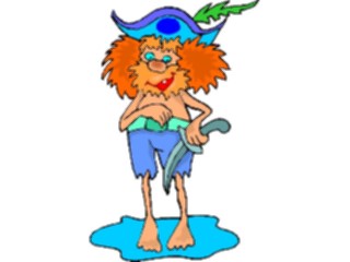Sticker Custom Preview Image #057377 Fantasy Medieval Images Trollwith Knife