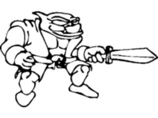 Sticker Custom Preview Image #057380 Fantasy Medieval Images Trollwith Sword1