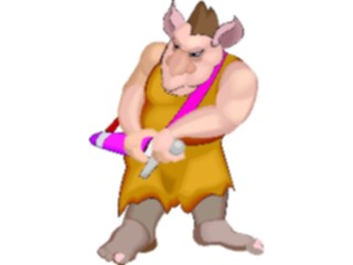 Sticker Custom Preview Image #057381 Fantasy Medieval Images Trollwith Sword2