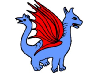 Sticker Custom Preview Image #057389 Fantasy Medieval Images Two Headed Creature