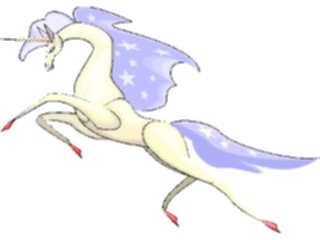 Sticker Custom Preview Image #057402 Fantasy Medieval Images Unicorn12