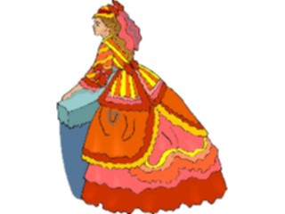 Sticker Custom Preview Image #057424 Fantasy Medieval Images Victorian Gown