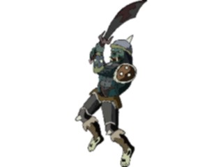 Sticker Custom Preview Image #057462 Fantasy Medieval Images Warrior Knightwith Cutlass