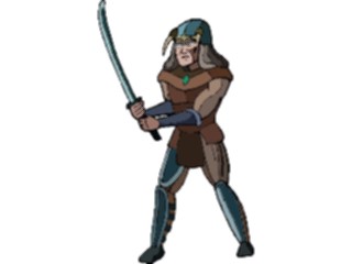 Sticker Custom Preview Image #057469 Fantasy Medieval Images Warriorwith Katana