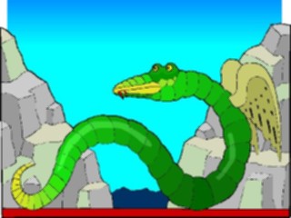 Sticker Custom Preview Image #057497 Fantasy Medieval Images Winged Serpent