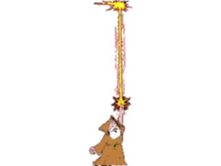 Sticker Custom Preview Image #057542 Fantasy Medieval Images Wizard Casting Spell1