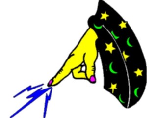 Sticker Custom Preview Image #057548 Fantasy Medieval Images Wizard Casting Spell7