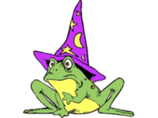 Sticker Custom Preview Image #057553 Fantasy Medieval Images Wizard Frog