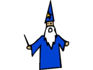 Sticker Custom Preview Image #057564 Fantasy Medieval Images Wizardwith Wand3