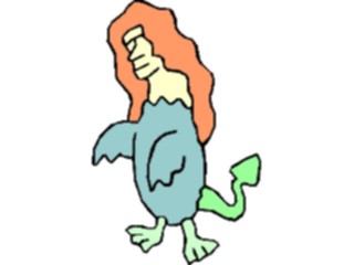 Sticker Custom Preview Image #057614 Fantasy Medieval Images Woman Bird2