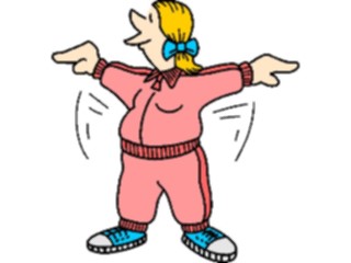 Sticker Custom Preview Image #058172 Fitness Cartoons General Aerobics01