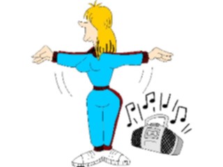 Sticker Custom Preview Image #058173 Fitness Cartoons General Aerobics02