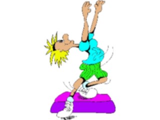 Sticker Custom Preview Image #058189 Fitness Cartoons General Aerobics Step02