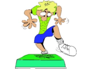 Sticker Custom Preview Image #058192 Fitness Cartoons General Aerobics Step05