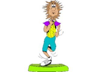 Sticker Custom Preview Image #058194 Fitness Cartoons General Aerobics Step07