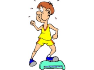 Sticker Custom Preview Image #058195 Fitness Cartoons General Aerobics Step08