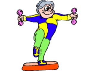 Sticker Custom Preview Image #058196 Fitness Cartoons General Aerobics Step09