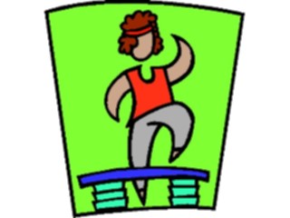 Sticker Custom Preview Image #058197 Fitness Cartoons General Aerobics Step10