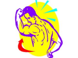 Sticker Custom Preview Image #058207 Fitness Cartoons General Body Builder06