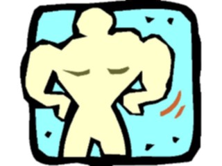 Sticker Custom Preview Image #058209 Fitness Cartoons General Body Builder08