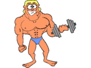 Sticker Custom Preview Image #058211 Fitness Cartoons General Body Builder10