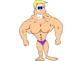 Sticker Custom Preview Image #058212 Fitness Cartoons General Body Builder11