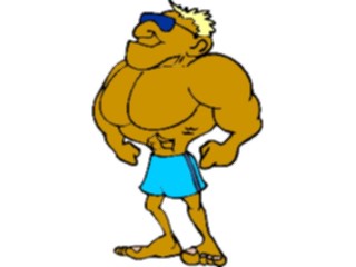 Sticker Custom Preview Image #058214 Fitness Cartoons General Body Builder13