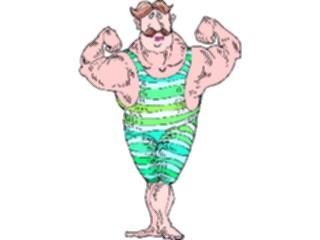 Sticker Custom Preview Image #058216 Fitness Cartoons General Body Builder15