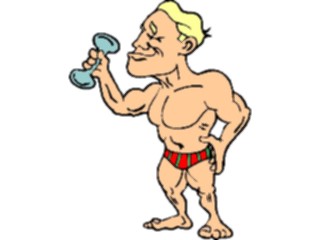 Sticker Custom Preview Image #058217 Fitness Cartoons General Body Builder16