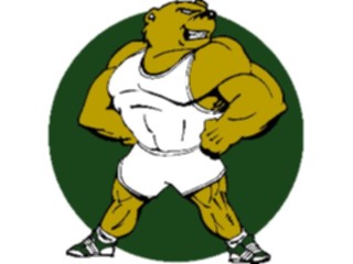 Sticker Custom Preview Image #058223 Fitness Cartoons General Body Builder Bear1