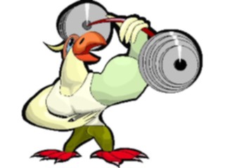 Sticker Custom Preview Image #058226 Fitness Cartoons General Body Builder Eagle