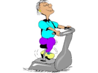 Sticker Custom Preview Image #058233 Fitness Cartoons General Exercise Bike Male3