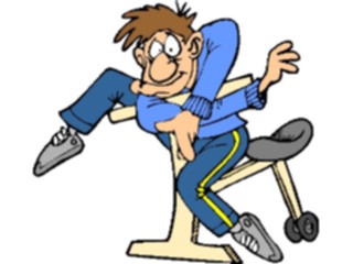 Sticker Custom Preview Image #058236 Fitness Cartoons General Exercise Machine