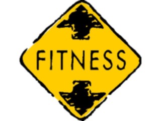 Sticker Custom Preview Image #058238 Fitness Cartoons General Fitness Sign