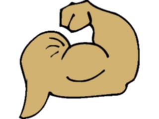 Sticker Custom Preview Image #058239 Fitness Cartoons General Flexing Bicep