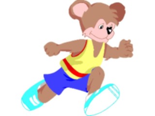 Sticker Custom Preview Image #058243 Fitness Cartoons General Jogger Bear