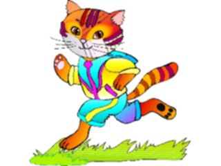 Sticker Custom Preview Image #058244 Fitness Cartoons General Jogger Cat