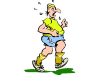 Sticker Custom Preview Image #058247 Fitness Cartoons General Jogging01