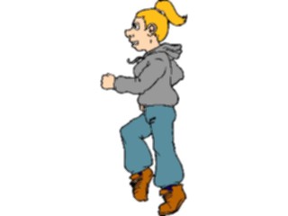 Sticker Custom Preview Image #058251 Fitness Cartoons General Jogging05